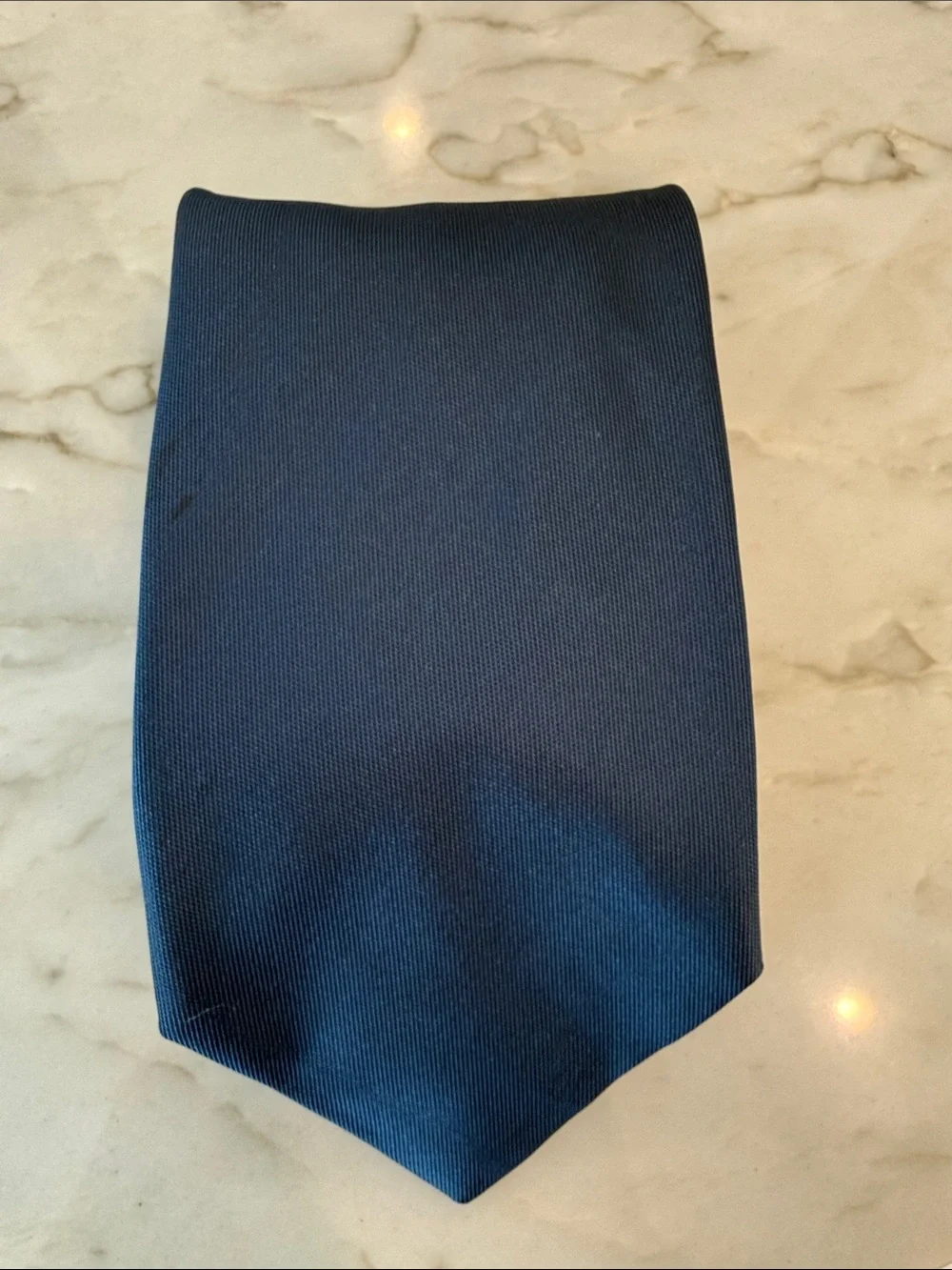 Navy silk Italian made tie